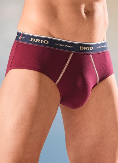 Set van drie slips met elastische tailleband 