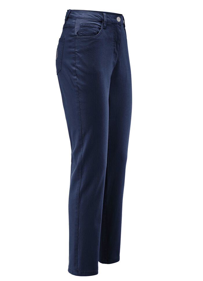 Luxe 7/8-jeans met borduurwerk 