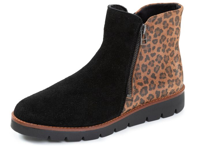 ELENA EDEN, trendy dames enkellaarsjes, breedte G, met uitneembaar voetbed 