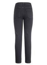 Jeans met handgeschilderde bloemmotieven 