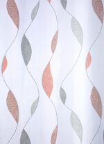 Winkel met puntgolfontwerp ROOD-GRIJS