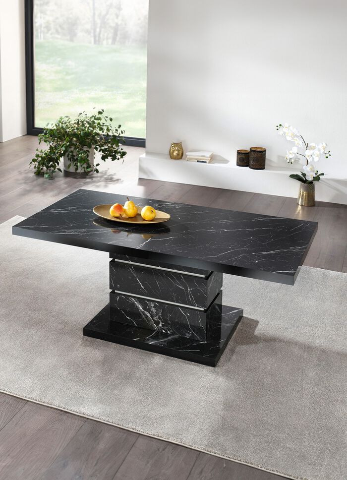 Elegante salontafel met marmerlook MARMOR-GRIJS
