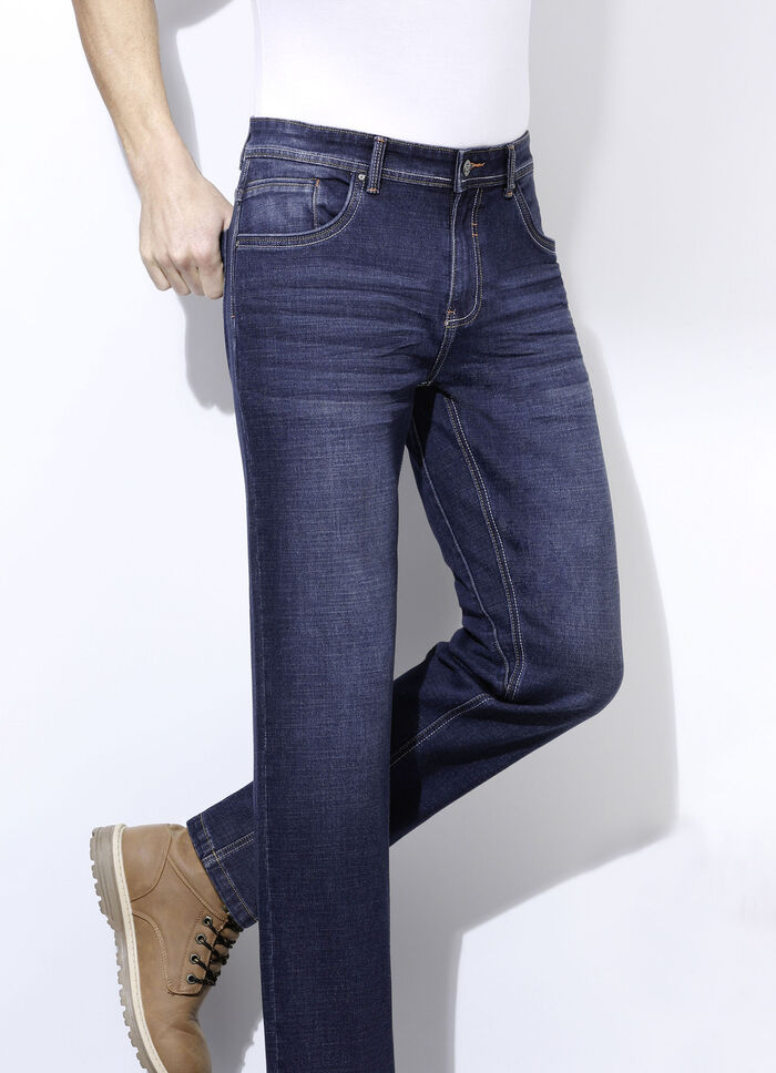 Modieuze jeans in 3 kleuren DONKERE JEANS