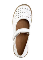 ELENA EDEN pantoffels van schaduwrijk nappaleer WIT