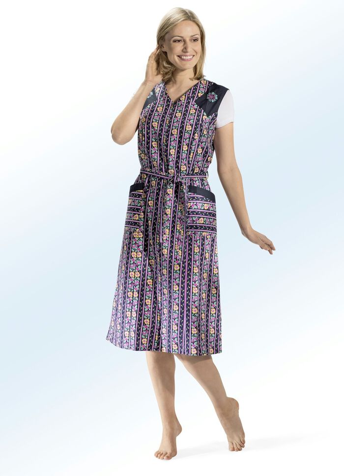 Huishoudschort met borduursel 