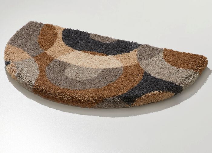 Blootsvoetszachte badkamerset van Grund BRAUN-TAUPE