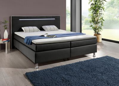 Boxspringbed met ledverlichting 