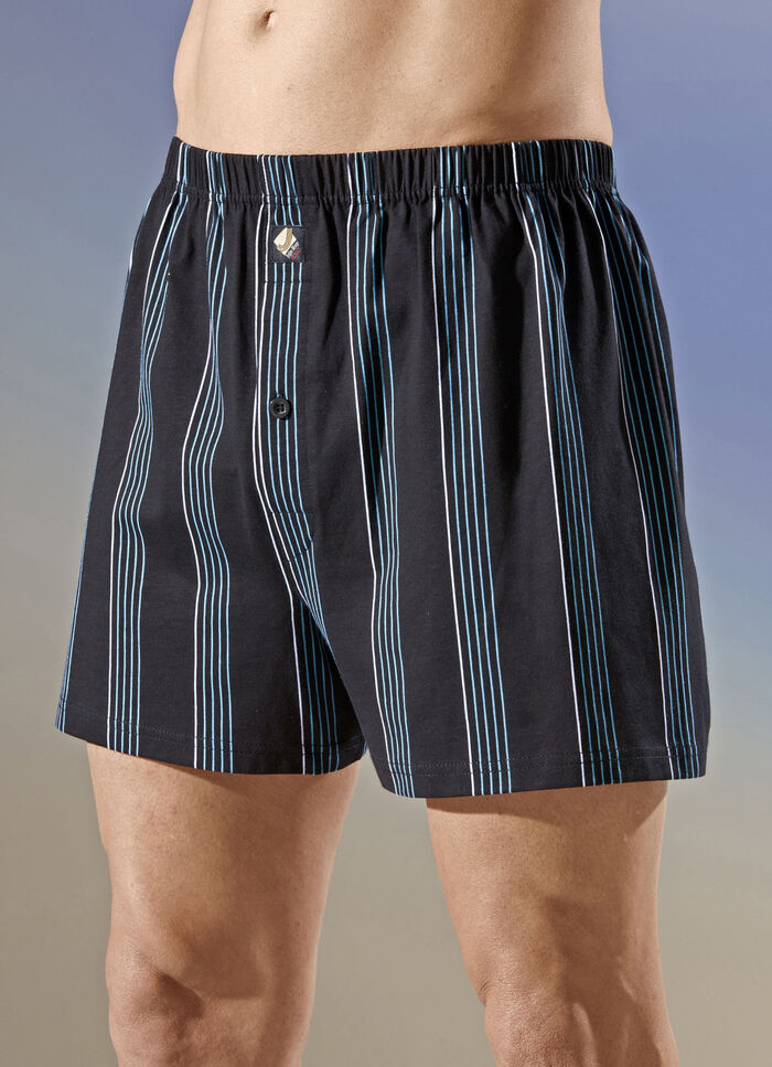 Pak van vier boxershorts met streepjesmotief 