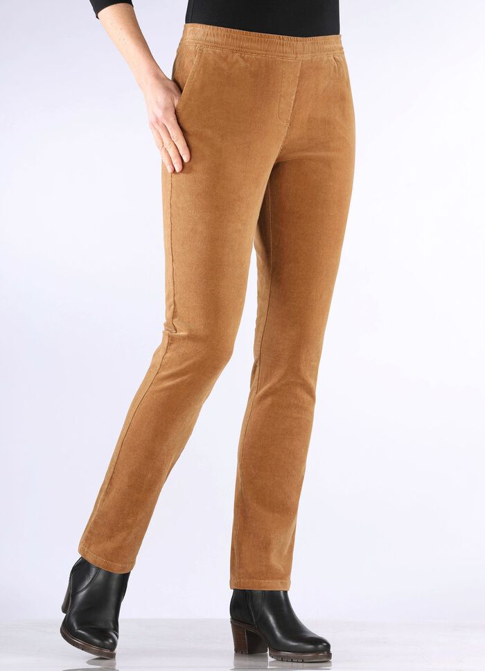 Corduroy broek in pull-on-stijl 