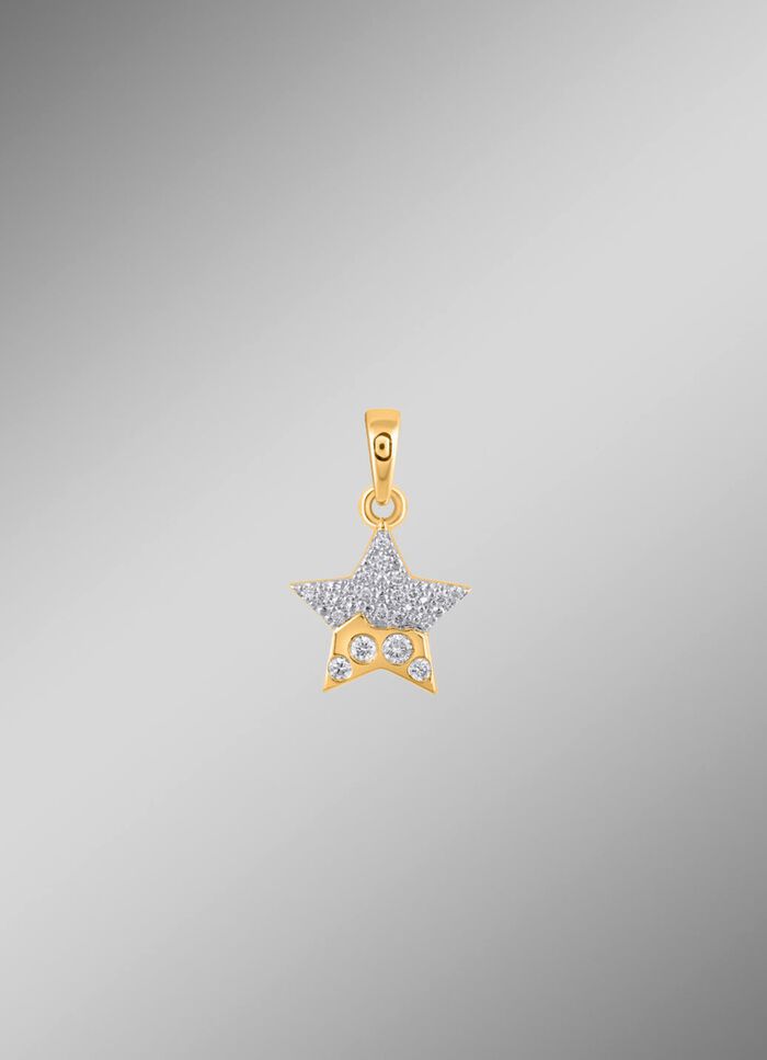 Sterhanger met 20 diamanten 