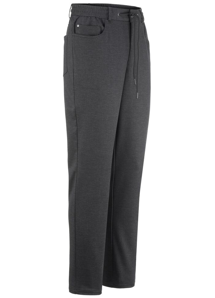 Superstretch broek ANTRACIET GEM&Ecirc;LEERD