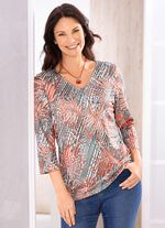 Overhemd met all-over print 