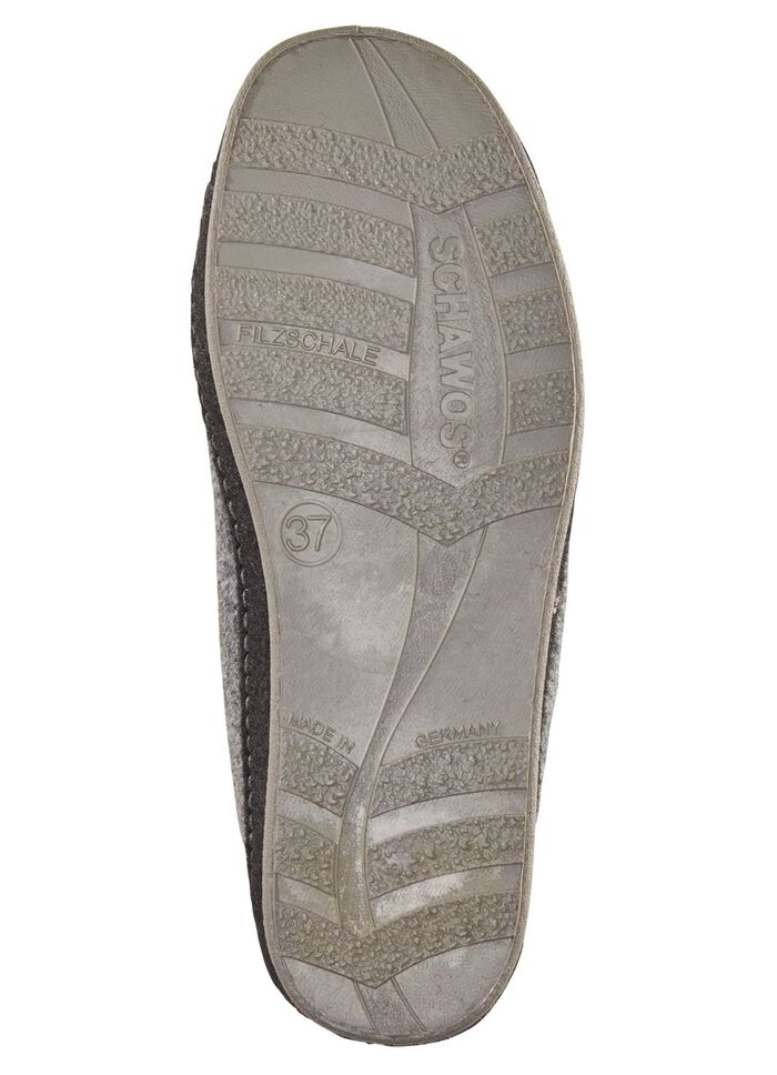 Ademende damespantoffels met rits GRIJS-ZWART