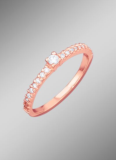 Damesring met loepzuivere diamanten 