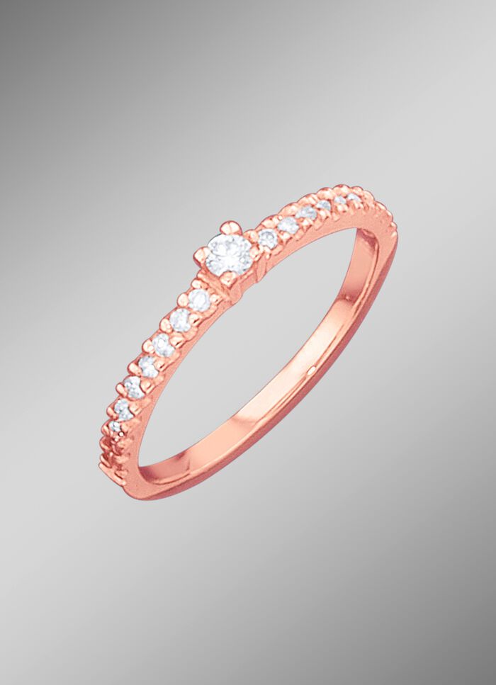 Damesring met loepzuivere diamanten 