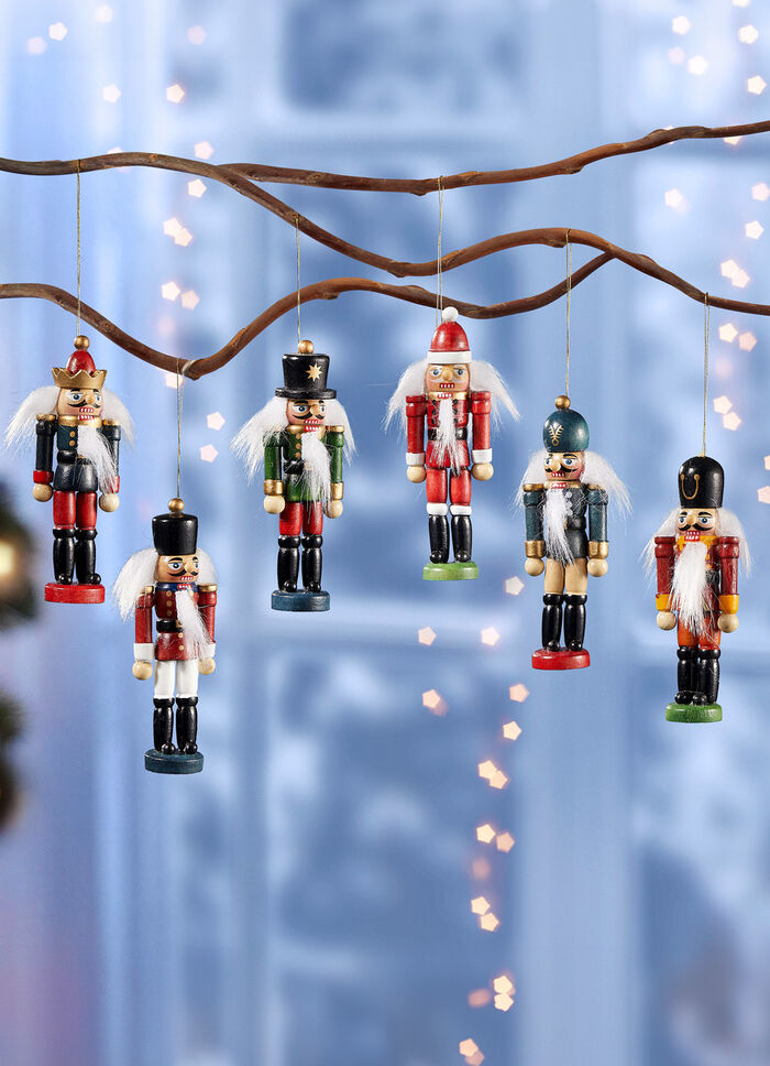 Houten boomhanger, set van 6 