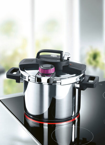 Snelkookpan gemaakt van roestvrij staal 