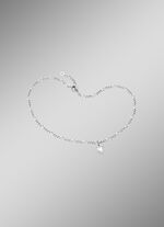 Delicaat Figaro enkelbandje met hartje hanger 