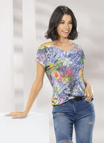 Aantrekkelijk shirt met overlappende schouders