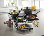 10-delige kookpannenset met extreem harde antiaanbaklaag 