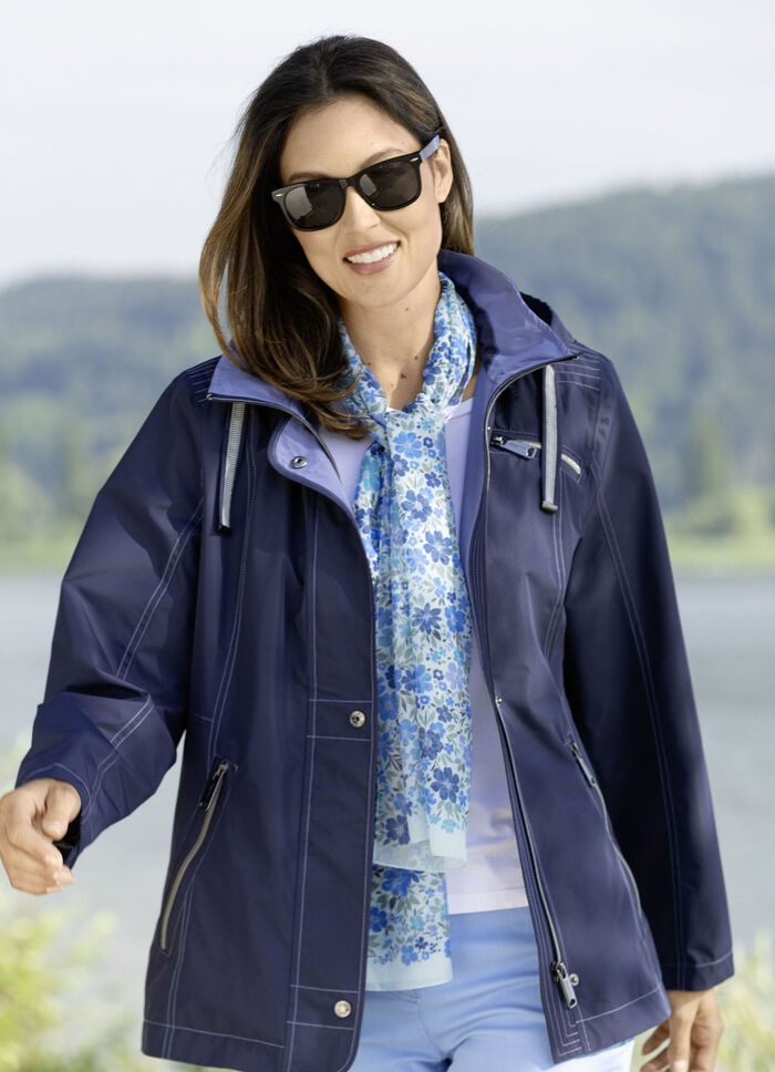 Sjaal met fantasie bloemenmotief 