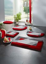 Superzachte badkamerset van Grund GRIJS-ROOD