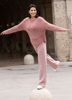 Trui van melange garen 