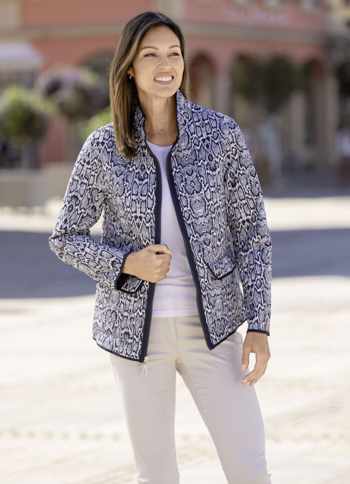 Functioneel omkeerbaar jack met reptielendesign 