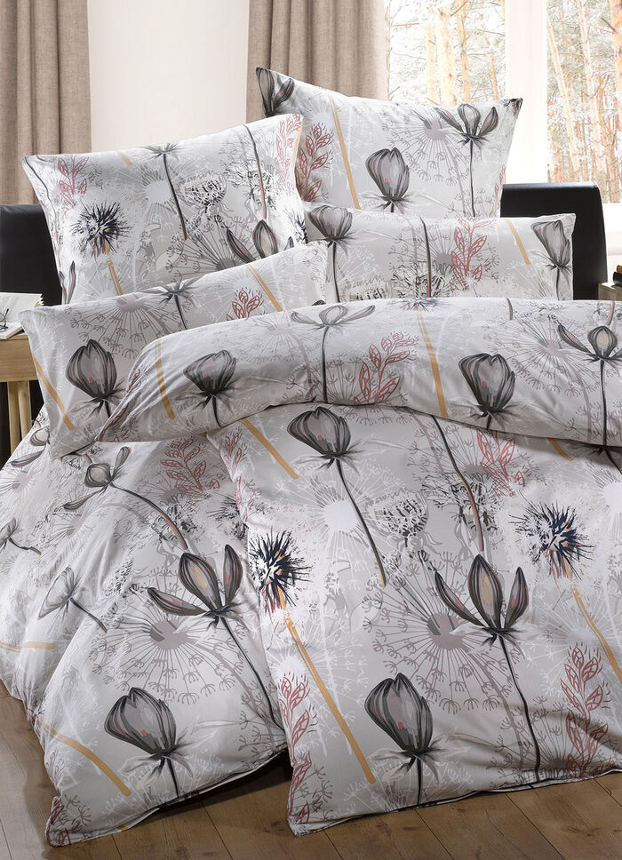 Beddengoedset met paardenbloemmotief 