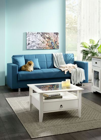 Klick-Klack-bank met decoratief kussen 