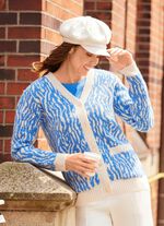 Cardigan in uitgebreid jacquarddesign 