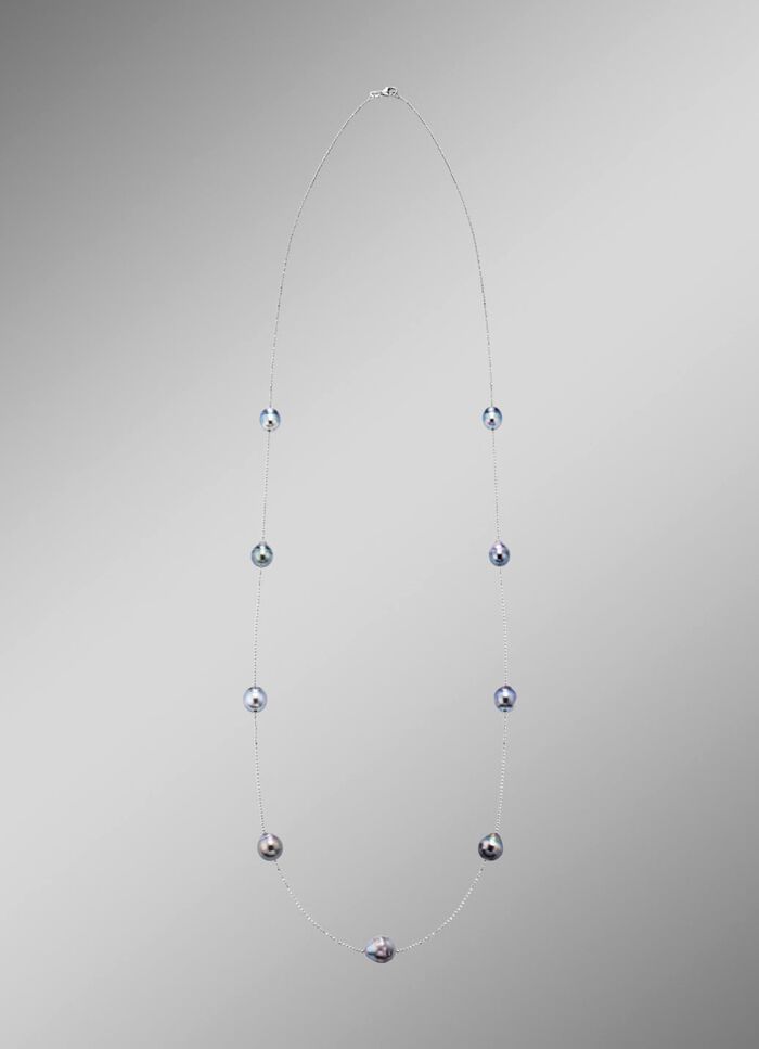 Ketting met barokke Tahitiaanse kweekparels 