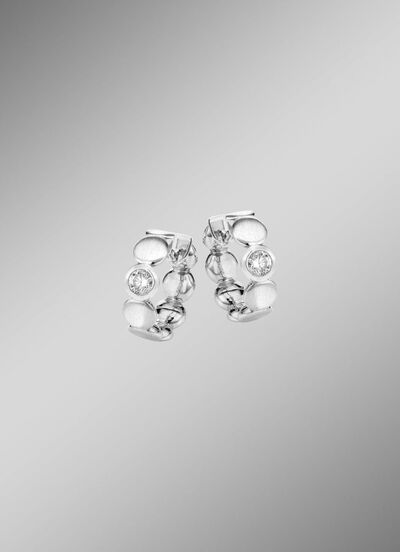 Elegante creolen met zirkonia 