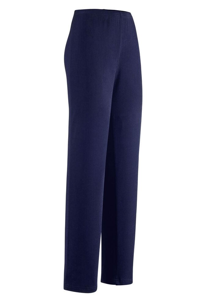 Broek met een nobele glans NACHTBLAUW