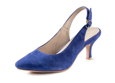 Andrea Conti slingpumps gemaakt van zacht fluweel chevreauleer 