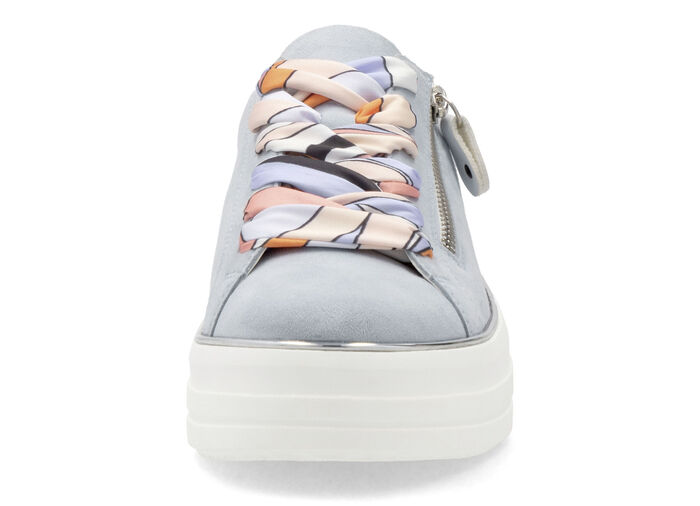 Remonte sneakers met kleurrijke vetersluiting BLAUW-WIT