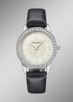 Quartz dameshorloge met 3 verwisselbare bezels 