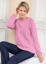 Trui met mix van structuurpatronen 