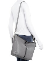 Laurina tas met miereneffect GRIJS