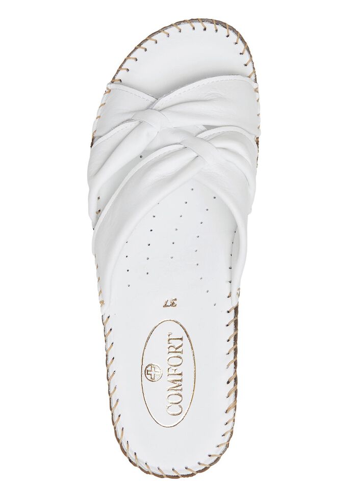 ELENA EDEN muiltjes met buisband WIT