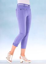 7/8-lange broek met contrasterende sierband 