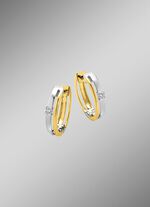 Elegante creolen met diamanten 