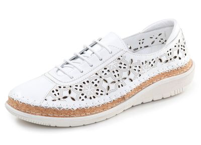 ELENA EDEN, zomerse dames veterschoen, breedte H, met uitneembaar voetbed 