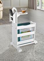 Bijzettafel gemaakt van massief grenenhout WIT