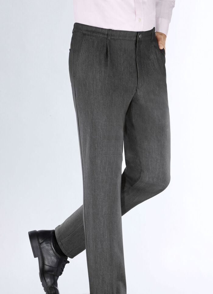 Fijne spijkerbroek ANTRACIET