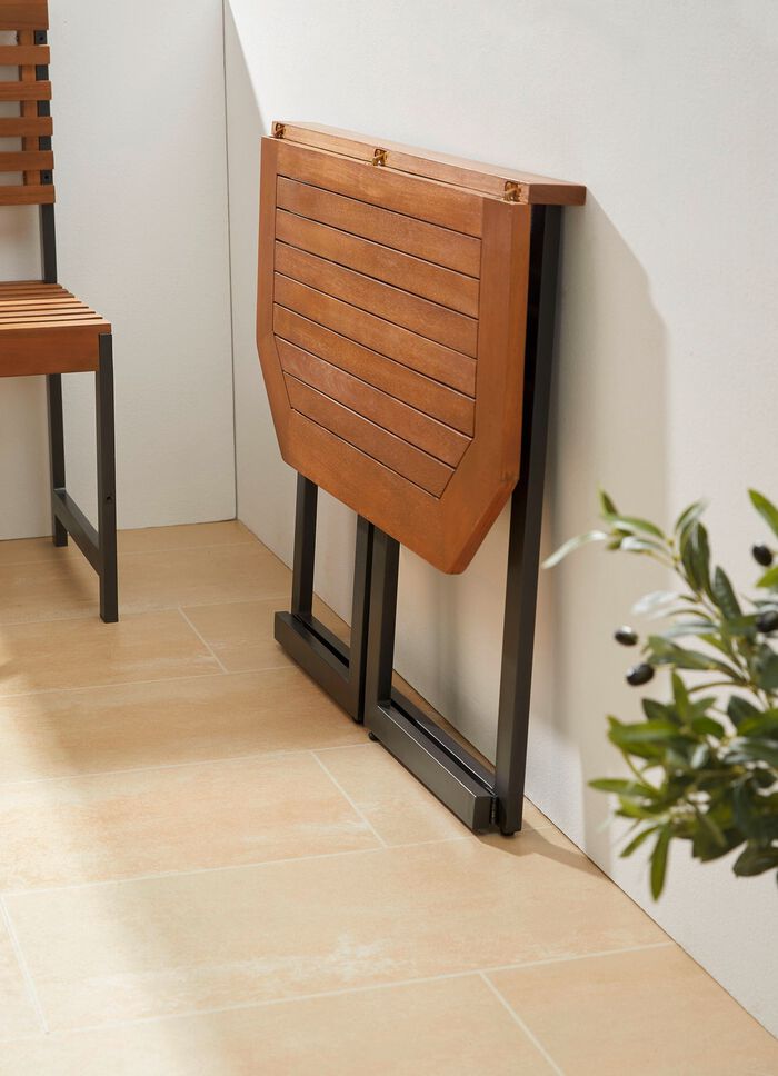 Balkonhoekset, hout/aluminium 