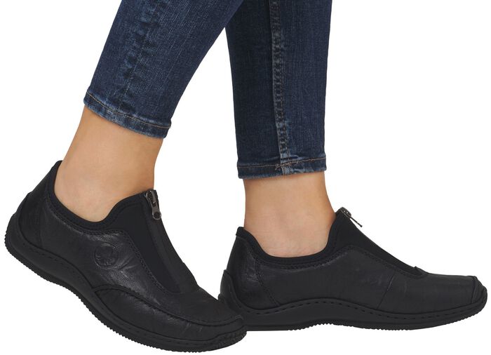 Rieker, klassieke damespantoffels, met rits 