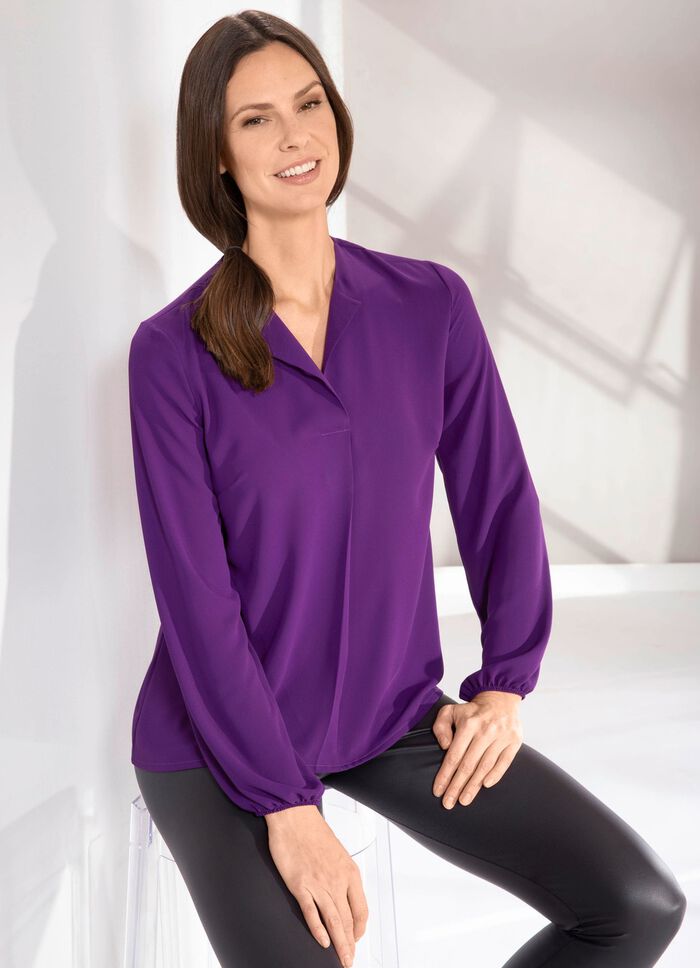 Tuniek met stolpplooien BESSEN