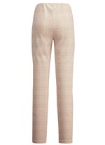 Broek met glencheck-design CAMEL-ECRU