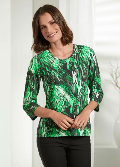 Charmant shirt met een zacht gevoel in 2 kleuren 